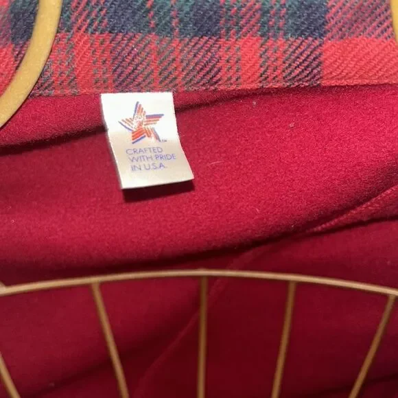 Vintage Burgundy Women's bomber jacket - Picture 5 of 7